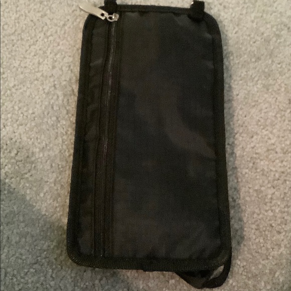 Black Baggalini Neck Wallet with Zippers - Picture 4 of 5